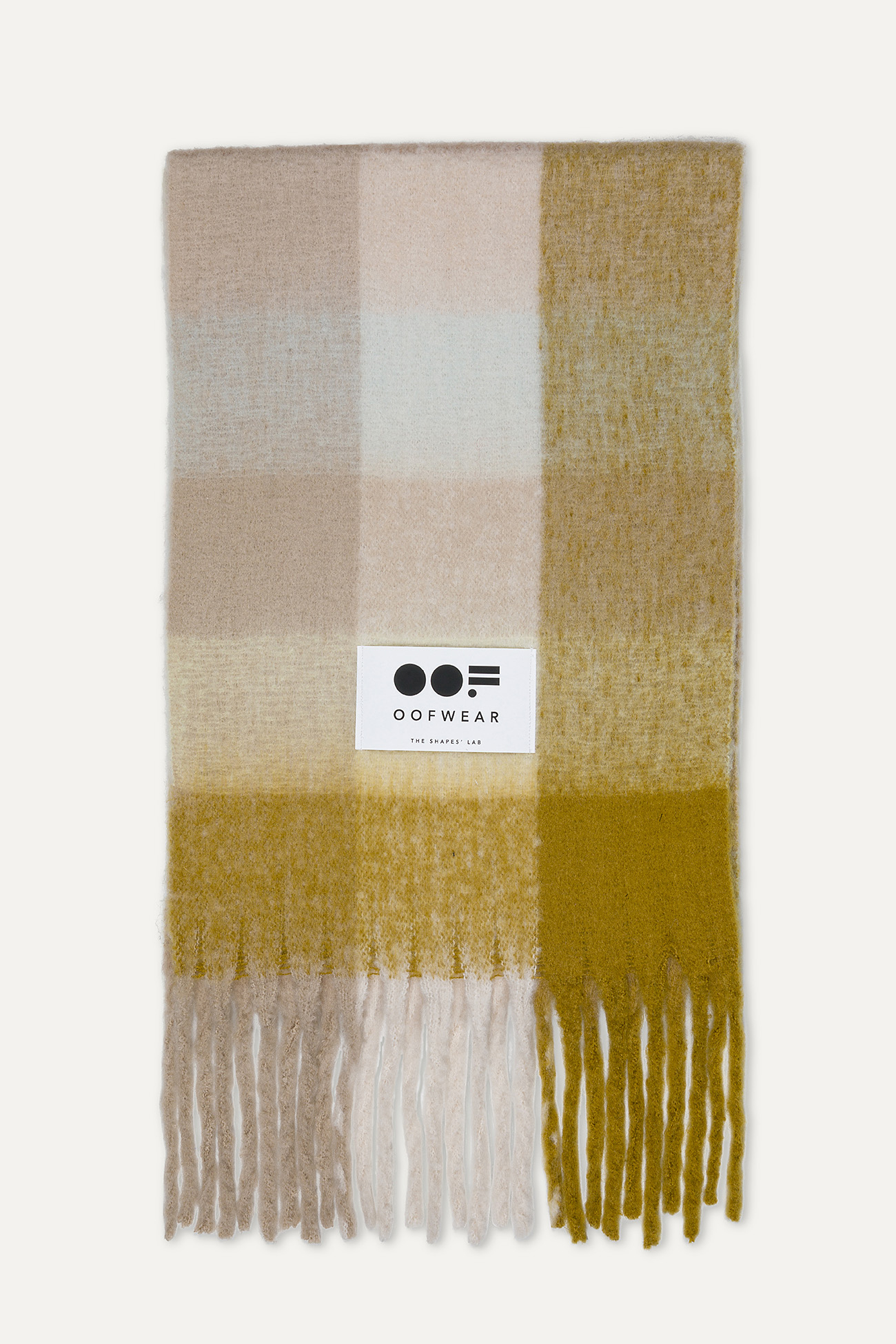 LONG FRINGED SCARF 2017  - ECRU - OOF WEAR