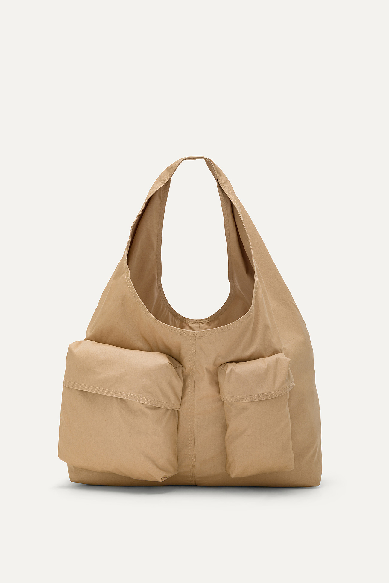 BAG WITH POCKETS IN COTTON GABARDINE 3085 - NATURAL - OOF WEAR
