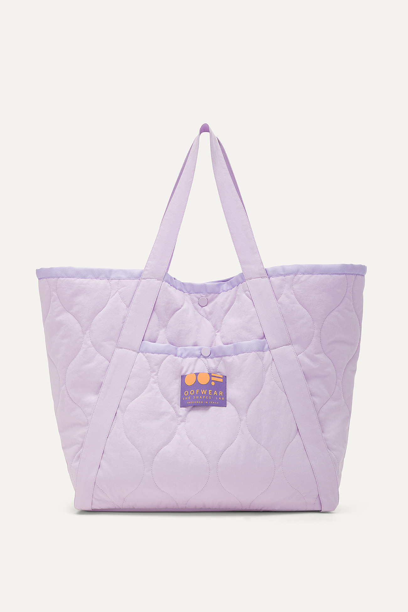 QUILTED COTTON SHOPPER BAG 3084 - LILAC - OOF WEAR