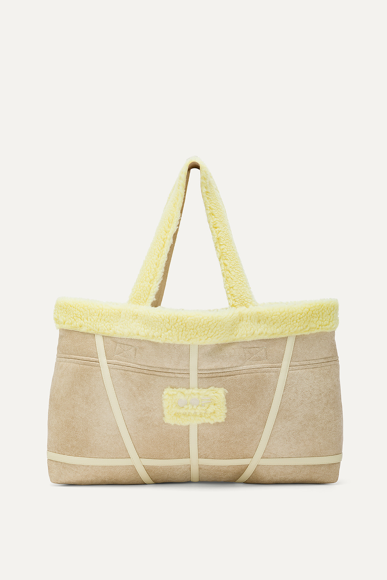 BORSA REVERSIBILE 3091 IN ECO-MONTONE - GREGGIO/BANANA - OOF WEAR