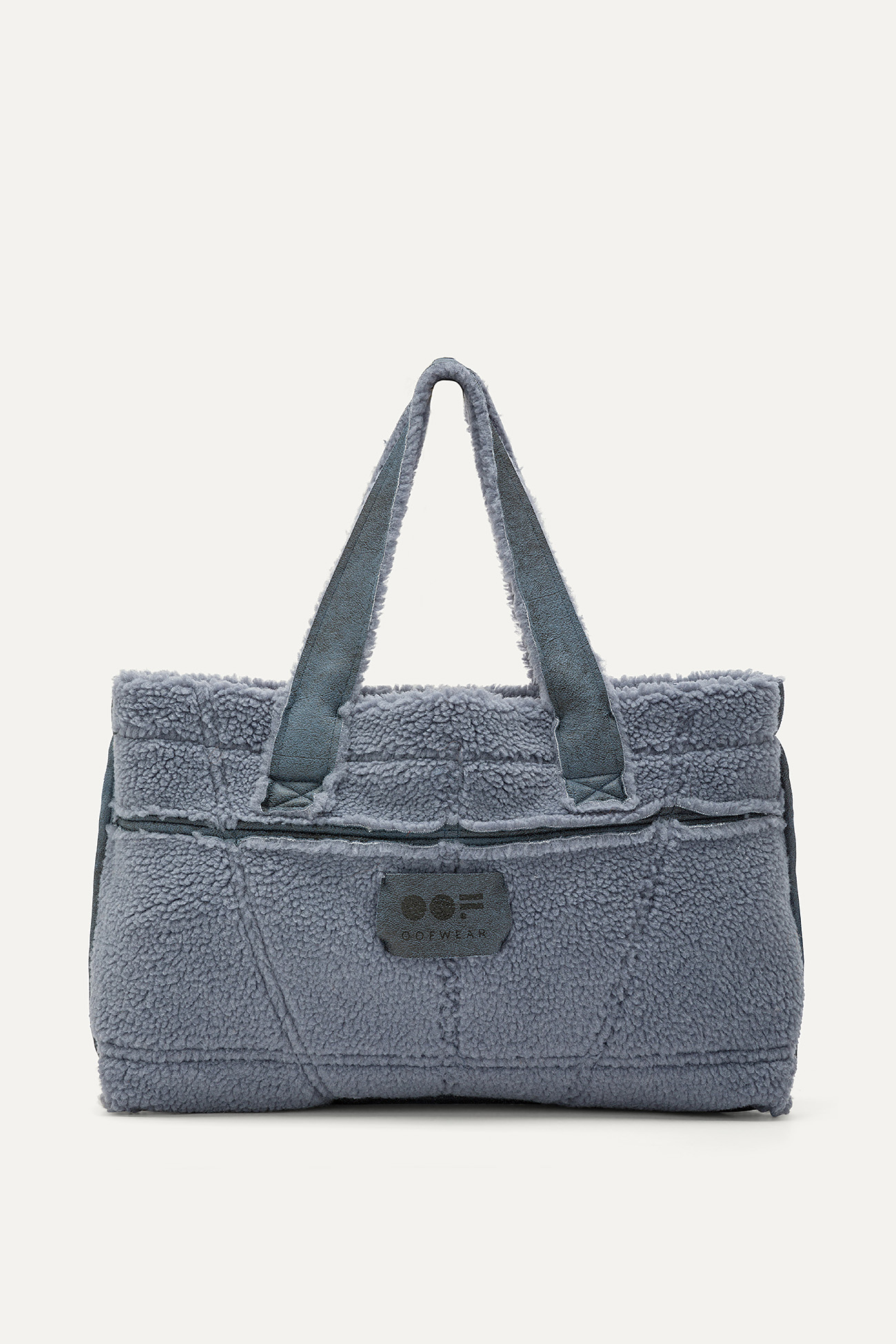 BORSA REVERSIBILE 3091 IN ECO-MONTONE - CERULEO/CARTA DA ZUCCHERO - OOF WEAR