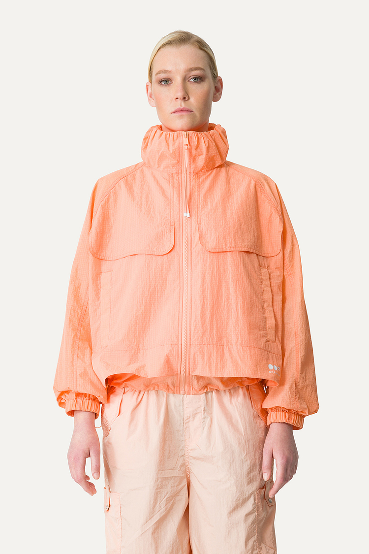 Oof Wear GIACCA CORTA IN NYLON RIPSTOP 9217 - ALBICOCCA